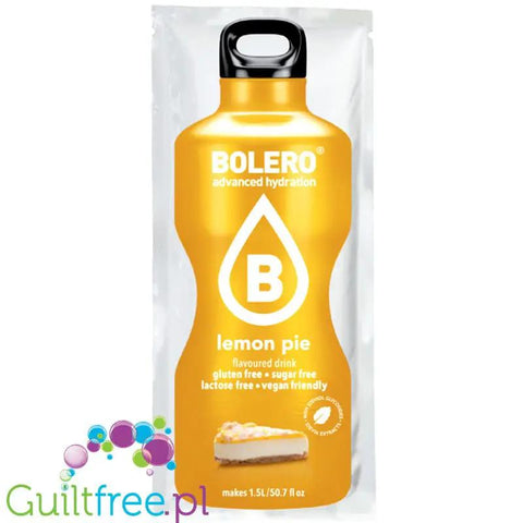 Bolero Drink Lemon Pie 9g - napój w saszetce bez cukru ze stewią, Kremówka Cytrynowa by Bolero Drink (bolero-drink-lemon-pie)