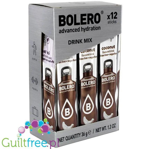 Bolero Sticks ze stewią, Kokos, 12 saszetek na 6L by Bolero Drink (bolero-sticks-ze-stewia-kokos-12-saszetek-na-6l)