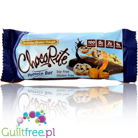 Healthsmart ChocoRite Caramel Cookie Dough - baton białkowy bez cukru i bez maltitolu by HealthSmart Foods (healthsmart-chocorite-bars-caramel-cookie-dough)