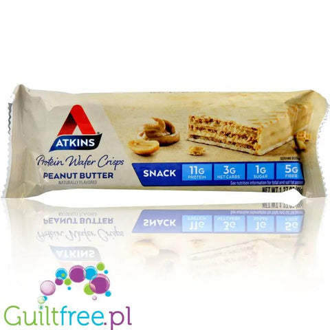 Atkins Wafer Crisps, Peanut Butter- wafelek proteinowy bez dodatku cukru, 11g białka by Atkins (atkins-wafer-crisps-peanut-butter)