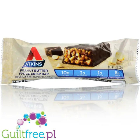 Atkins Snack Peanut Butter Fudge Crisp - niskocukrowy baton 12g białka by Atkins (atkins-snack-peanut-butter-fudge-crisp)