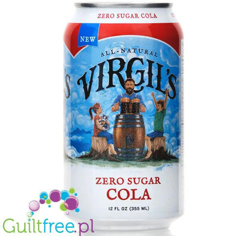 Virgil's Zero Cola - naturalny napój zero kalorii bez cukru ze stewią i erytrolem by Virgil's (virgil-s-zero-sugar-free-cola)