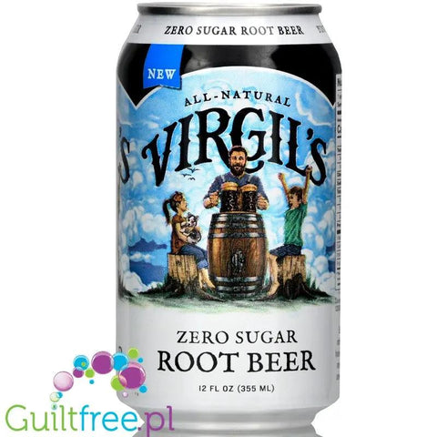 Virgil's Zero Root Beer - naturalne piwo korzenne zero kalorii bez cukru ze stewią i erytrolem by Virgil's (virgil-s-zero-root-beer-naturalne-piwo-korzenne-zero-kalorii)