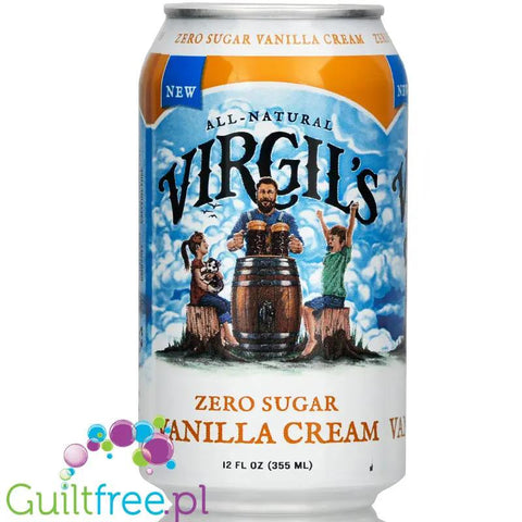 Virgil's Zero Vanilla Cream Soda - naturalny napój zero kalorii bez cukru ze stewią i erytrolem by Virgil's (virgil-s-zero-vanilla-cream-soda)