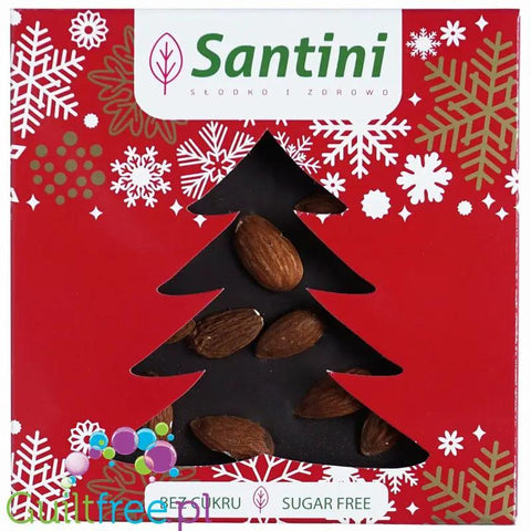 Santini Wielkanoc - czekolada ciemna z migdałami z ksylitolem, 72% kakao by Santini (santini-christmas-czekolada-ciemna-z-migdalami-z-ksylitolem-72-kakao)
