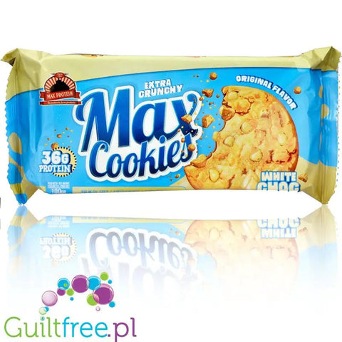 MAX Protein Cookies White Choc - białkowe herbatniki z białą czekoladą bez oleju palmowego z MCT by MAX Protein® (max-protein-max-cookies-white-choc)