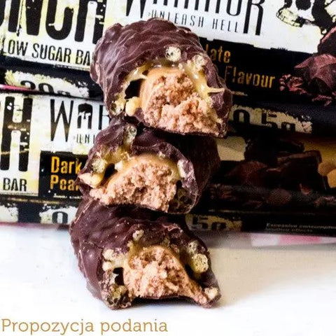 Warrior Crunch Dark Chocolate & Peanut Butter - baton 20g białka, Ciemna Czekolada & Masło Orzechowe by Warrior Crunch (warrior-crunch-dark-chocolate-peanut-butter)
