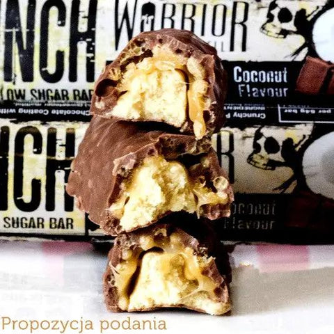 Warrior Crunch Milk Chocolate Coconut - baton 20g białka, smak Mleczna Czekolada & Kokos by Warrior Crunch (warrior-crunch-milk-chocolate-coconut)
