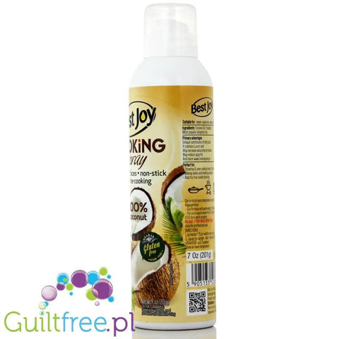 Best Joy Coconut Cooking Spray 400g - olej kokosowy w spray'u do bezkalorycznego smażenia by Best Joy (best-joy-coconut-cooking-spray-400g-olej-kokosowy-w-spray-u-do-bezkalorycznego-smazenia)