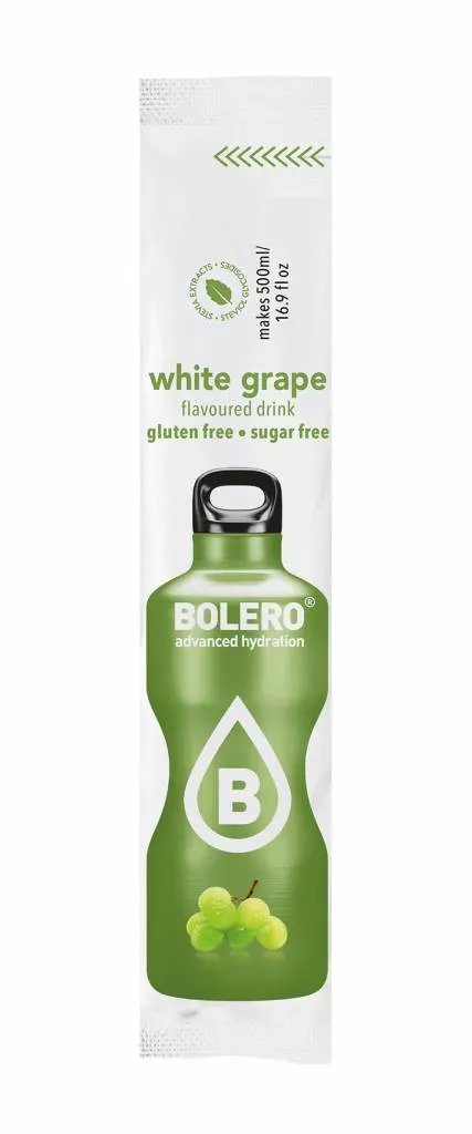 Bolero Sticks ze stewią, Jasne Winogrona, 12 saszetek na 6L by Bolero Drink (bolero-sticks-ze-stewia-jasne-winogrona-12-saszetek-na-6l)