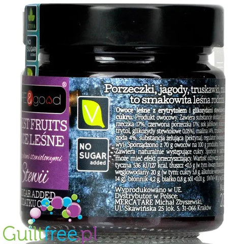 Pure & Good dżem z owoców leśnych bez cukru, słodzony tylko stewią i erytrolem by Pure & Good (pure-good-dzem-z-owocow-lesnych-bez-cukru-slodzony-tylko-stewia-i-erytrolem)