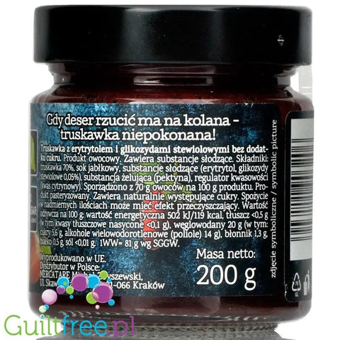 Pure & Good Truskawka - dżem bez cukru, słodzony tylko stewią i erytrolem by Pure & Good (pure-good-truskawka-dzem-bez-cukru-slodzony-tylko-stewia-i-erytrolem)