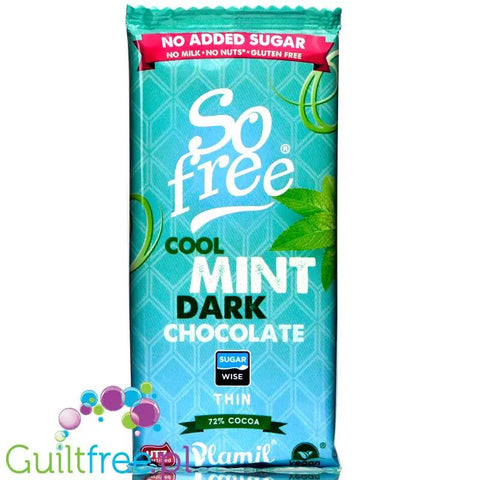 Plamil So Free Cool Mint wegańska czekolada bez cukru z ksylitolem 72% kakao by Plamil (plamil-so-free-cool-mint-weganska-czekolada-bez-cukru-z-ksylitolem-72-kakao)