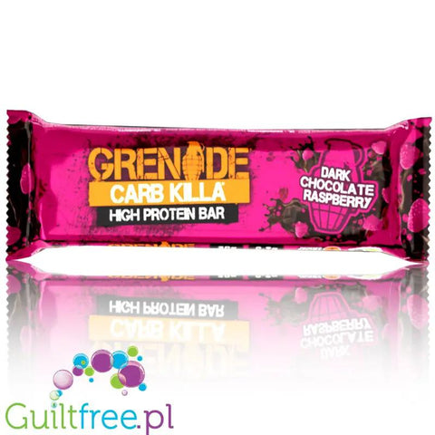 Grenade Carb Killa Dark Chocolate Raspberry, baton białkowy 20g białka (Ciemna Czekolada & Maliny) by Grenade Carb Killa (grenade-carb-killa-dark-chocolate-raspberry-baton-bialkowy-20g-bialka)