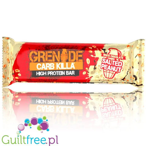 Grenade Carb Killa White Chocolate Salted Peanut, baton białkowy 20g białka (Biała Czekolada, Solony Karmel & Orzechy Ziemne) by Grenade Carb Killa (grenade-carb-killa-white-chocolate-salted-peanut-baton-bialkowy-20g-bialka)