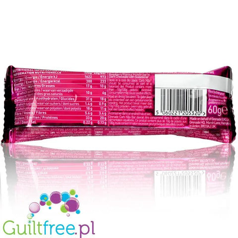 Grenade Carb Killa Dark Chocolate Raspberry, baton białkowy 20g białka (Ciemna Czekolada & Maliny) by Grenade Carb Killa (grenade-carb-killa-dark-chocolate-raspberry-baton-bialkowy-20g-bialka)