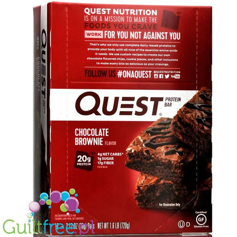 Quest Bar Chocolate Brownie PUDEŁKO by Quest Nutrition (quest-baton-proteinowy-czekoladowe-brownie-pudelko)