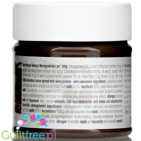 HealthyCo Proteinella krem czekoladowy z orzechami laskowymi, bez cukru i oleju palmowego by HealthyCo (healthyco-proteinella-krem-czekoladowy-z-orzechami-laskowymi-bez-cukru)