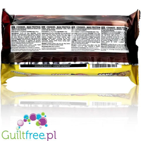 MAX Protein Cookies Black Choc - białkowe herbatniki z ciemną czekoladą bez oleju palmowego z MCT by MAX Protein® (max-protein-cookies-black-choc)