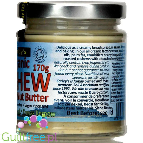 Carley's Organic Cashew organiczne masło z orzechów nerkowca by Carley's Organic (carley-s-organic-cashew-organiczne-maslo-z-orzechow-nerkowca)
