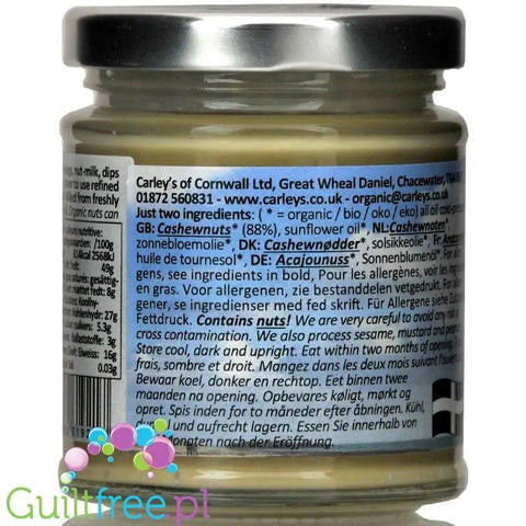 Carley's Organic Cashew organiczne masło z orzechów nerkowca by Carley's Organic (carley-s-organic-cashew-organiczne-maslo-z-orzechow-nerkowca)