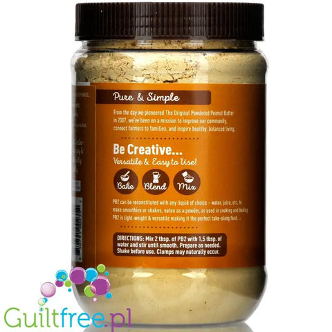 PB2 Original Powdered Peanut Butter 452g- odtłuszczone masło orzechowe w proszku XXL by PB2 (Bell Plantation) (pb2-original-odtluszczone-maslo-orzechowe-xxl)