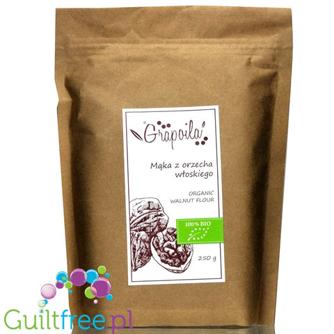 Grapoila Walnut - bardzo odtłuszczona mąka z orzechów włoskich by Grapoila (grapoila-organiczna-odtluszczona-maka-z-orzechow-wloskich)