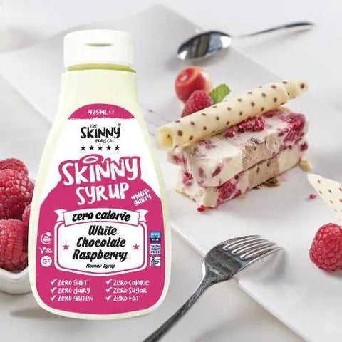 Skinny Food White Chocolate & Raspberry - gęsty syrop zero kalorii Biała Czekolada & Maliny by Skinny Food (skinny-food-white-chocolate-raspberry-gestsy-syrop-zero-kalorii-biala-czekolada-maliny)