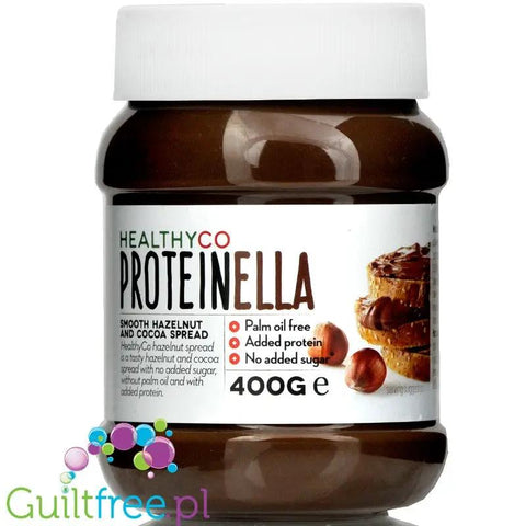HealthyCo Proteinella Hazelnut & Cocoa - proteinowy krem czekoladowy z orzechami, bez cukru i oleju palmowego 360g by HealthyCo (healthyco-proteinella-hazelnut-cocoa-proteinowy-krem-czekoladowy-z-orzechami-bez-cukru-i-oleju-palmowego-360g)