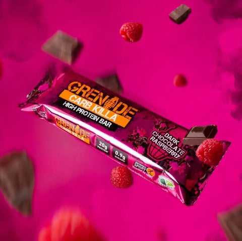 Grenade Carb Killa Dark Chocolate Raspberry, baton białkowy 20g białka (Ciemna Czekolada & Maliny) by Grenade Carb Killa (grenade-carb-killa-dark-chocolate-raspberry-baton-bialkowy-20g-bialka)