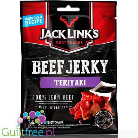Jack Links Beef Jerky - Teriyaki przekąska z wołowiny, nowa lepsza formuła by Jack Link's Beef Jerky (jack-links-beef-jerky-teriyaki-suszona-wolowina)