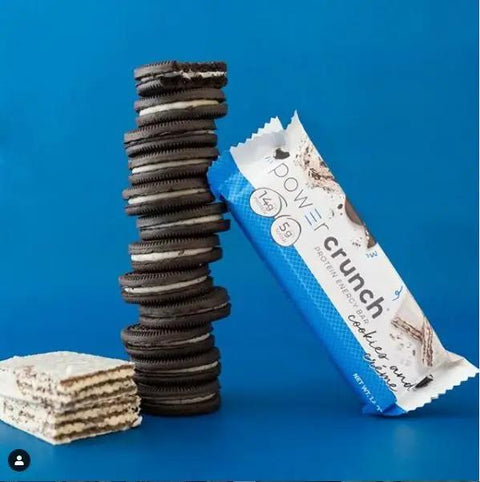 Power Crunch Cookies & Creme - proteinowy wafelek ze stewią 14 białka, Ciasteczka z Kremem by Power Crunch (power-crunch-proteinowy-baton-ciasteczka-z-kremem-14g-bialka-niskie-ig)