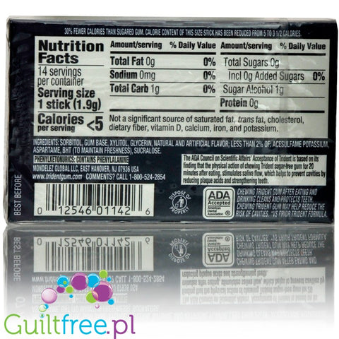 Trident Perfect Peppermint - guma do żucia bez cukru, z ksylitolem by Trident (trident-perfect-peppermint)