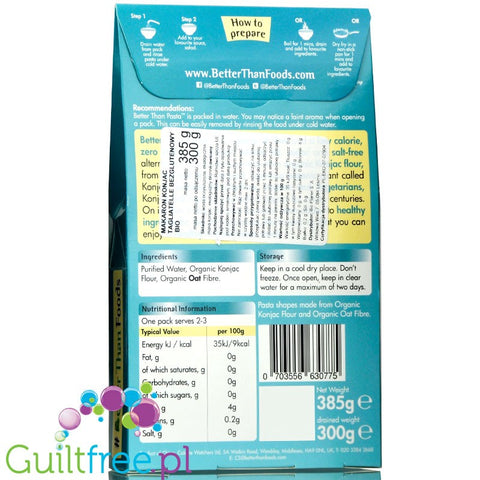 Better than Tagliatelle, organiczny makaron shirataki 9 kcal by Better than Foods (better-than-tagliatelle-organiczny-makaron-shirataki-9-kcal)