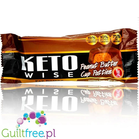 Healthsmart Keto Wise Fat Bomb, Peanut Butter Cup Patties - keto czekoladki z masłem orzechowym by HealthSmart Foods (healthsmart-keto-wise-fat-bomb-peanut-butter-cup-patties)