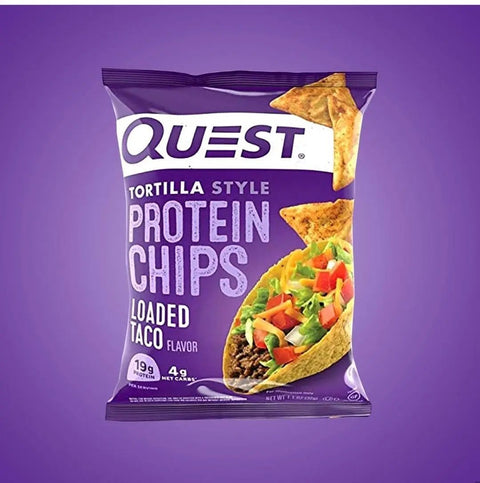 Quest Tortilla Chips, Loaded Taco - chipsy proteinowe 19g białka by Quest Nutrition (quest-tortilla-chips-loaded-taco-chipsy-proteinowe-20g-bialka)