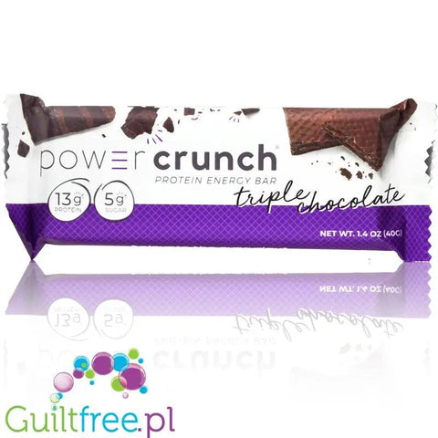 Power Crunch Triple Chocolate - proteinowy wafelek ze stewią 13g białka by Power Crunch (power-crunch-potrojna-czekolada-proteinowy-wafelek-ze-stewia-13g-bialka)