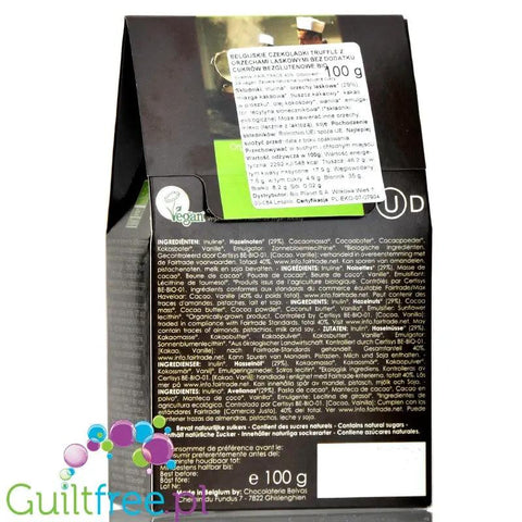 Belvas Hazelnut Truffles no sugar added hazelnut pralines