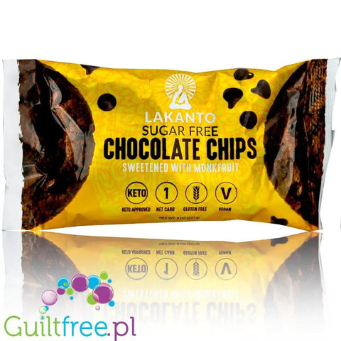 Lakanto Monkfruit Chocolate Chips - wegańskie keto kropelki czekolady bez cukru by Lakanto (lakanto-monkfruit-chocolate-chips-weganskie-keto-kropelki-czekolady-bez-cukru)