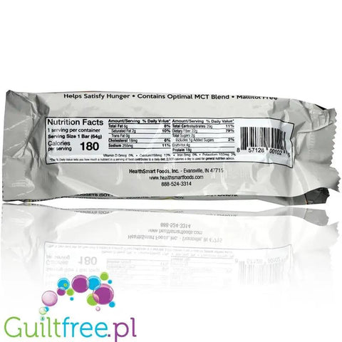 Healthsmart Keto Wise Weekend Splurge keto baton proteinowy z MCT (Ciasteczko, Karmel, Czekolada & Nugat) by HealthSmart Foods (healthsmart-keto-wise-uncoated-bar-weekend-splurge)