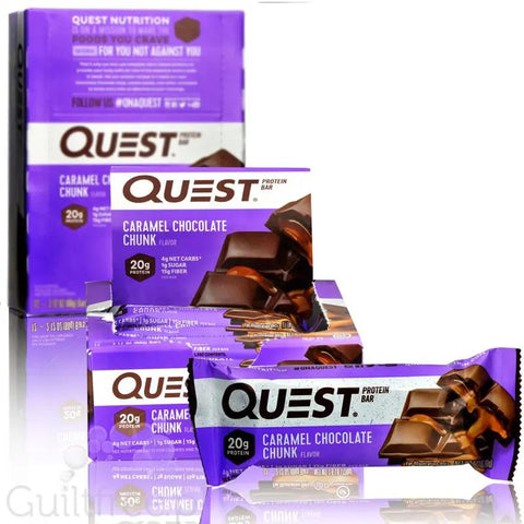 Quest Bar Caramel Chocolate Chunk - baton białkowy z karmelem i czekoladą by Quest Nutrition (quest-bar-caramel-chocolate-chunk-baton-bialkowy-z-karmelem-i-czekolada)