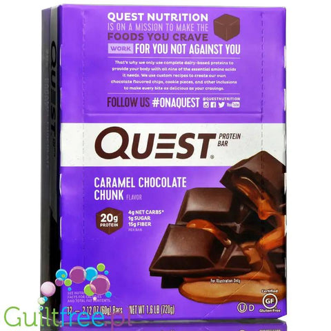 Quest Bar Caramel Chocolate Chunk - baton białkowy z karmelem i czekoladą by Quest Nutrition (quest-bar-caramel-chocolate-chunk-baton-bialkowy-z-karmelem-i-czekolada)