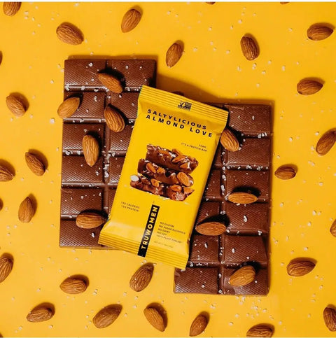 TRUBAR Saltylicious Almond Love - wegański baton proteinowy bez soi, glutenu i słodzików by TRUWOMEN (trubar-saltylicious-almond-love-weganski-baton-proteinowy-bez-soi-glutenu-i-slodzikow)