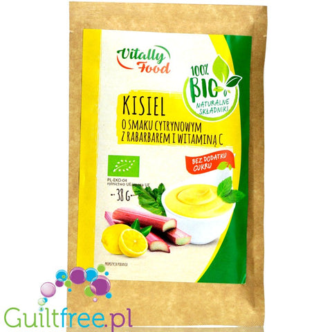 Vitally Food BIO Cytryna & Rabarbar, kisiel bez dodatku cukru i słodzików z witaminą C by Vitally Food (vitally-food-bio-cytryna-rabarbar-kisiel-bez-dodatku-cukru-i-slodzikow-z-witamina-c)