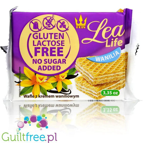 Lea Life wafle z kremem waniliowym bez glutenu, laktozy i bez dodatku cukru by Flis (lea-life-wafle-z-kremem-waniliowym-bez-glutenu-laktozy-i-bez-dodatku-cukru)