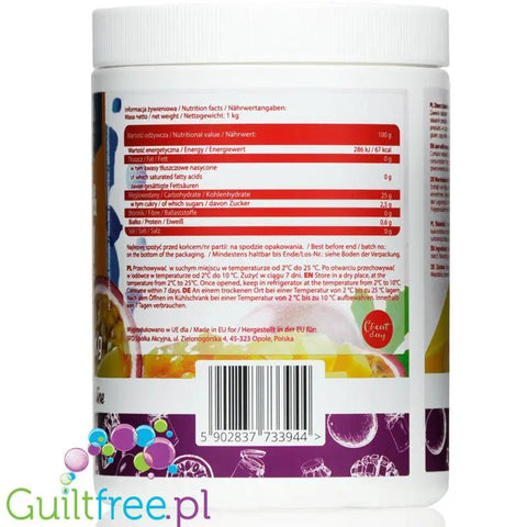 AllNutrition Passion Fruit & Mango In Jelly - frużelina Mango & Marakuja bez dodatku cukru z całymi owocami by AllNutrition (allnutrition-passion-fruit-mango-in-jelly-fruzelina-mango-marakuja-bez-dodatku-cukru-z-calymi-owocami)