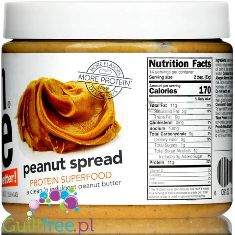 Nuts 'N More Peanut Butter - Masło Orzechowe z białkiem WPC i Ksylitolem by Nuts'n more (nuts-n-more-maslo-orzechowe-z-serwatka-i-ksylitolem)