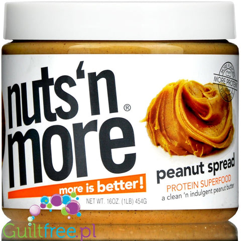 Nuts 'N More Peanut Butter - Masło Orzechowe z białkiem WPC i Ksylitolem by Nuts'n more (nuts-n-more-maslo-orzechowe-z-serwatka-i-ksylitolem)