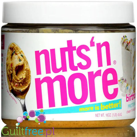 Nuts 'N More Birthday Cake - Masło Orzechowe z ksylitolem i WPI, 35g białka by Nuts'n more (nuts-n-more-birthday-cake-maslo-orzechowe-z-ksylitolem-35g-bialka-speculoos)
