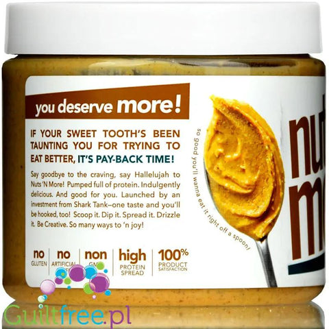 Nuts 'N More Cookie Butter - masło orzechowe z ksylitolem i WPI, 35g białka, smak Speculoos by Nuts'n more (nuts-n-more-cookie-butter-maslo-orzechowe-z-ksylitolem-35g-bialka-speculoos)